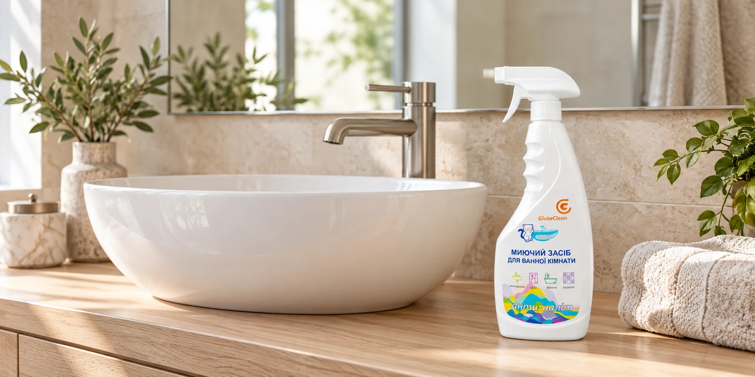 Ванна — засоби GlobeClean у сучасному інтер’єрі
